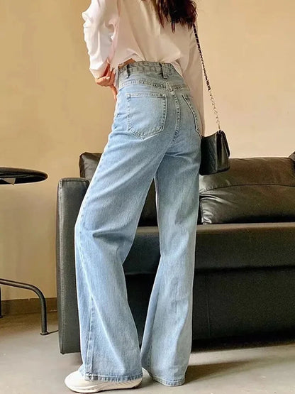 Y2k High Waist Blue Denim Jeans