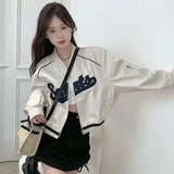Women Stylish Embroidered Baseball Jacket