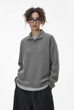 Vintage Italian Old Money Style Polo Sweater
