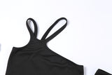 Halter Slim Top Removable Sleeves