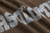 Oversized Printed Street with Patchwork T-Shirt