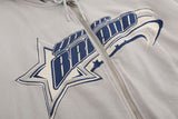 Vintage Devil Horns Zip-up Hoodie
