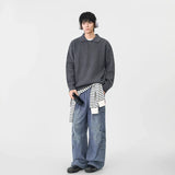 Y2K Cozy Ribbed Knit Polo Collar Sweater