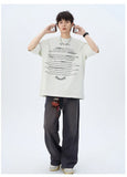Casual Printed Oversize Short Sleeve T-Shirt