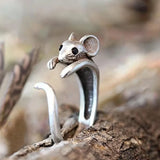 Vintage Silver Animal Design Pinky Ring