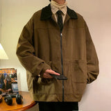 Corduroy-Collar Bomber Jacket