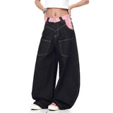 Effortless Streetwear American Style Plaid Cargo Jeans