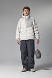 Patchwork Hooded Puffer Jacket