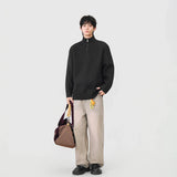 Cozy Trendy Ribbed Mock Neck Sweater