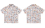 Cozy Tropical Animal Print Vintage Casual Shirt