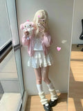 Sweet Pink Kawaii Graphic Rabbit T-Shirt