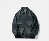 Fashionable Retro Stylish Zipper Splice Jacket