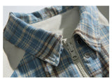 Autumn Plaid Casual Double Face Windbreaker Jacket