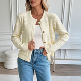 Cozy Button Front Knitted Cardigan