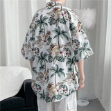 Women Florida Stylish Button-Up Short Sleeve Shirt