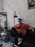 Retro Korean Style Patcwork Trend Flannel Shirt