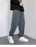 Elevated Loose Corduroy Harem Neutral Jogger
