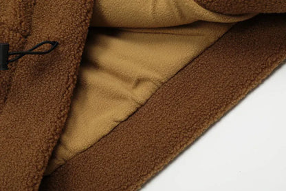 Loose Sleepy Bear Ears Fleece Jacket