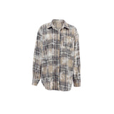 Fashionable Plaid Long Sleeve Casual Blouse Shirt