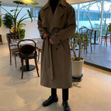 Long Loose Windbreaker Coat