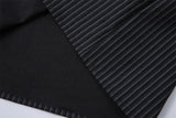 Men Classic Striped Embroidered Long Sleeve Shirt