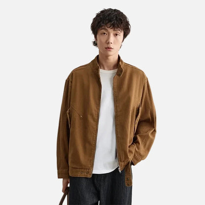 Stylish High-End Pure Cotton Workwear Jacket