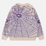 Spider Pattern High-Quality Knitted Sweater