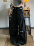 Casual Comfort Vintage Patchwork Wide Leg Pants
