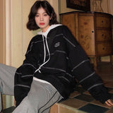 Striped Black Sweatshirt
