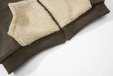 Winter Cozy Faux Fur Collar Rabbit Ear Hooded Jacket