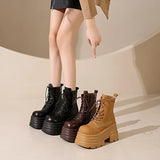 Ankle Boots PU Thick Sole Boots