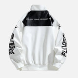 Trendy Streetwear Hip Hop Faux Leather Motorcycle Jacket