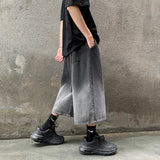 Relaxed Fit Denim Washed Jorts