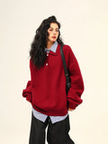 High End American Retro Pullover Sweater