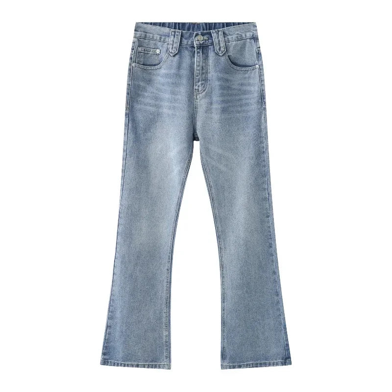 High Waist Flare Denim Pants Jeans