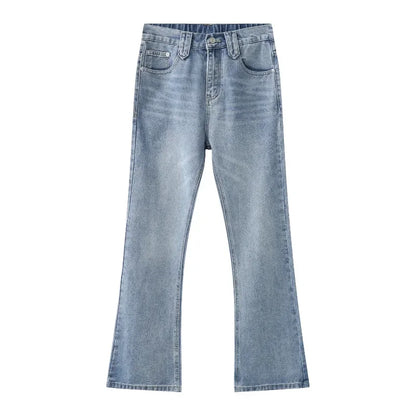 High Waist Flare Denim Pants Jeans