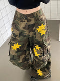 Star-Studded Baggy Cargo Pants