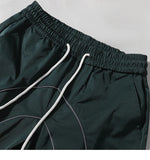 Elastic Waist Baggy Striped Joggers