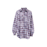 Women Comfort Contrasting Casual Blouse Shirt