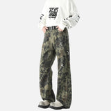 Graffiti Vintage Camouflage Baggy Jeans