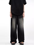Retro Cool Whiskers Black Washed Jeans