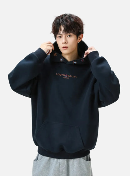Vintage Heavyweight Embroidered Oversized Hoodie