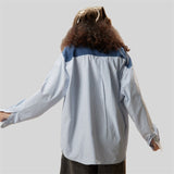 Patchwork Long-sleeved Shirt
