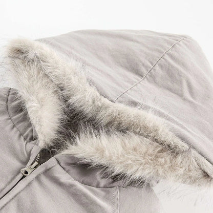 Y2K Winter Thick Padded Parkas with Furr Jacket