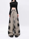 Vintage Washed Tie-Dye High Waist Streetwear Jeans