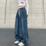Y2K Effortless Wide Leg Cargo Jeans