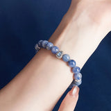 Exquisite Crystal Blue Bead Bracelet