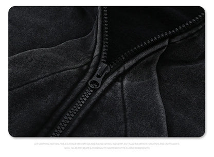 Retro Black Oversized Hoodie
