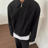 Men's Vintage Streetwear Coat Zipper Jacket