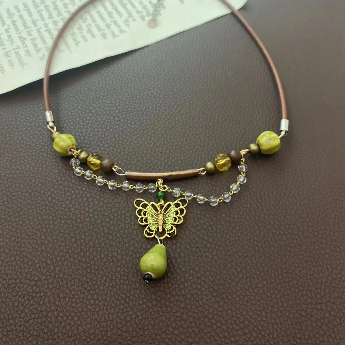 Handmade Pearl Fairycore Gift Heart Necklace